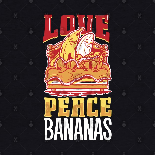 Love Peace Bananas by Modern Medieval Design